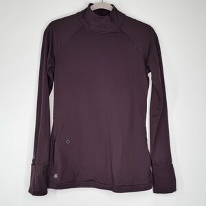 Athleta Plum Purple Long Sleeve Running Shirt Women’s Size XS